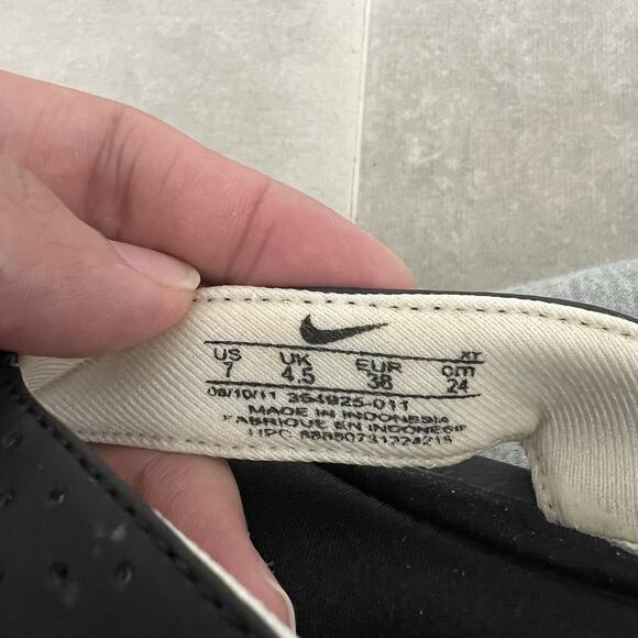 Nike Ultra Comfort Footbed Womens 7 Black Flip Flop Thong Outdoor Sandals Shoes - Picture 5 of 5